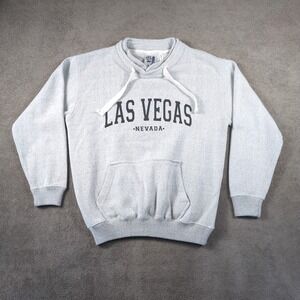 Esy Surf Co Sweatshirt Mens Small Gray Las Vegas Nevada Graphic Print Cotton